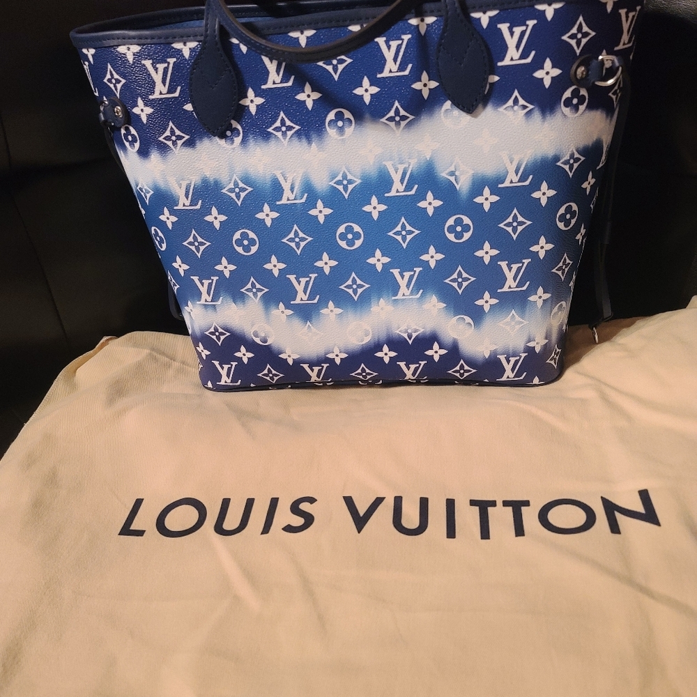 ❌SOLD ❌Louis vuitton Neverfull Mm escale BLUE - Picture 7 of 9